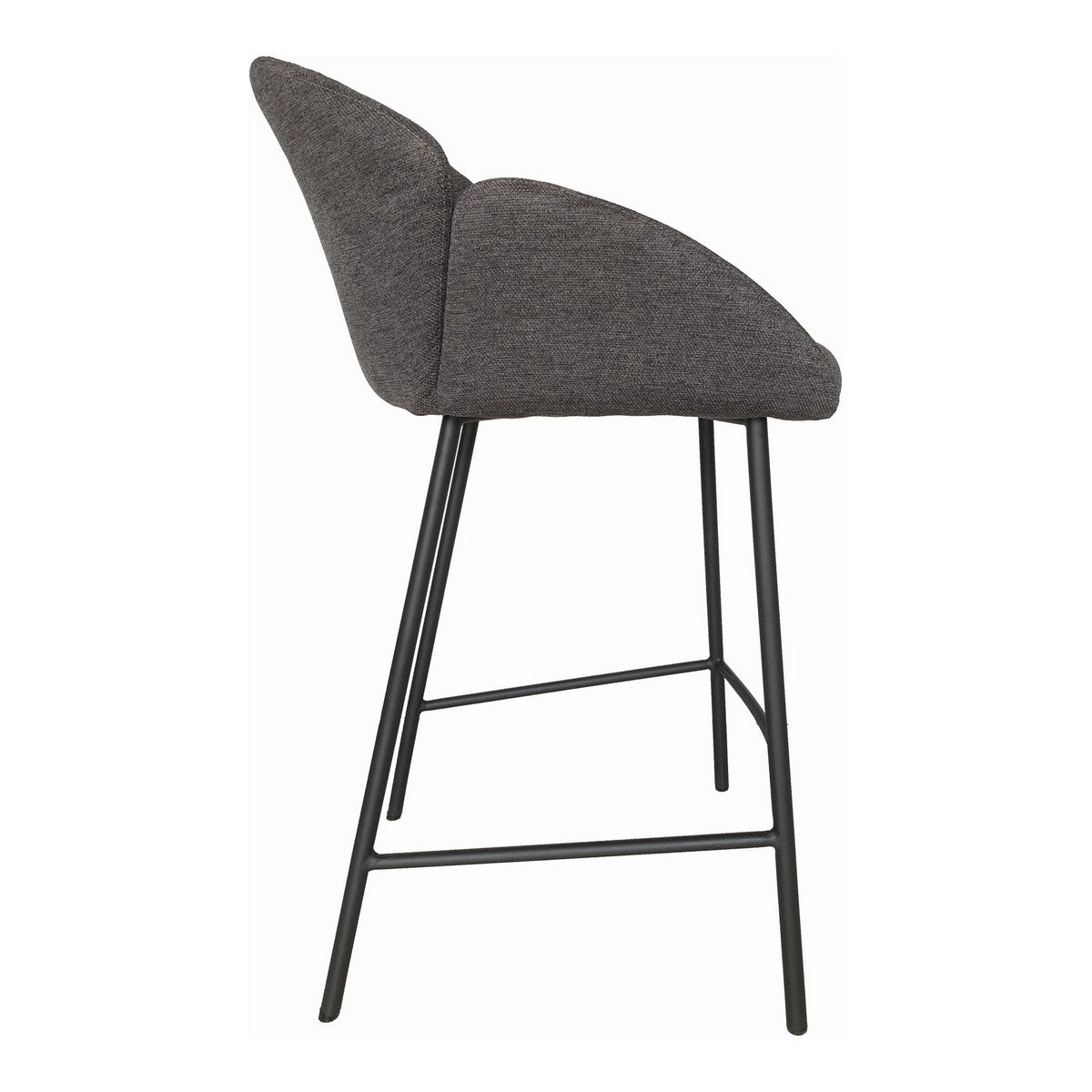 Moe's Home Collection Gigi Counter Stool Dark Grey - HK-1019-25