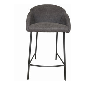 Moe's Home Collection Gigi Counter Stool Dark Grey - HK-1019-25 - Moe's Home Collection - Counter Stools - Minimal And Modern - 1