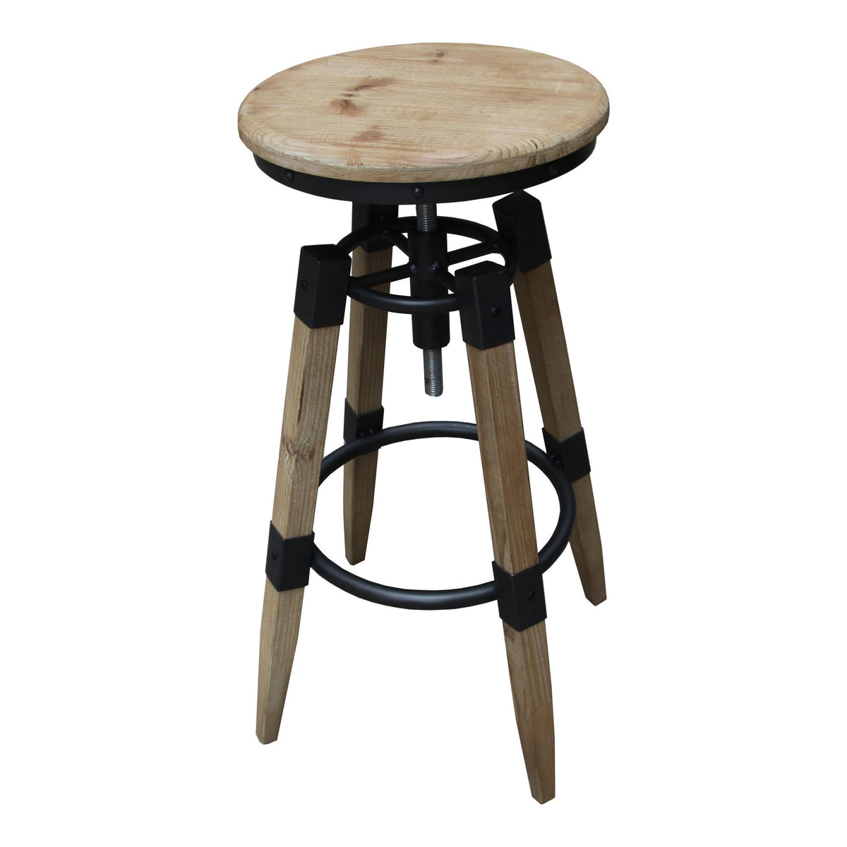 Moe's Home Collection Quad Pod Adjustable Stool Natural - HU-1088-24