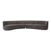 Moe's Home Collection Yoon Eclipse Modular Sectional Chaise Left Umbra Grey - JM-1024-25