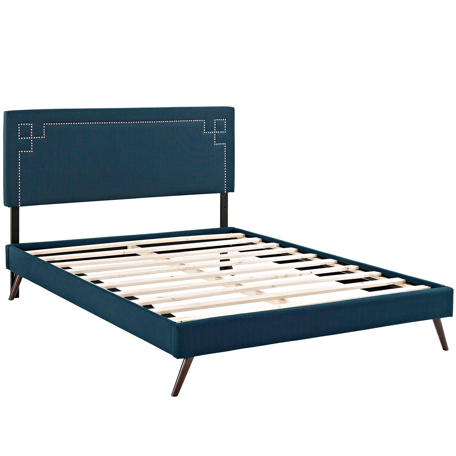 Modway Furniture Modern Josie Full Fabric Platform Bed with Round Splayed Legs - MOD-5656-Minimal & Modern