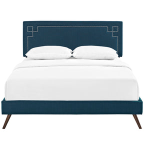 Modway Furniture Modern Josie Full Fabric Platform Bed with Round Splayed Legs - MOD-5656-Minimal & Modern