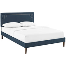 Modway Furniture Modern Josie Full Fabric Platform Bed with Squared Tapered Legs - MOD-5658-Minimal & Modern