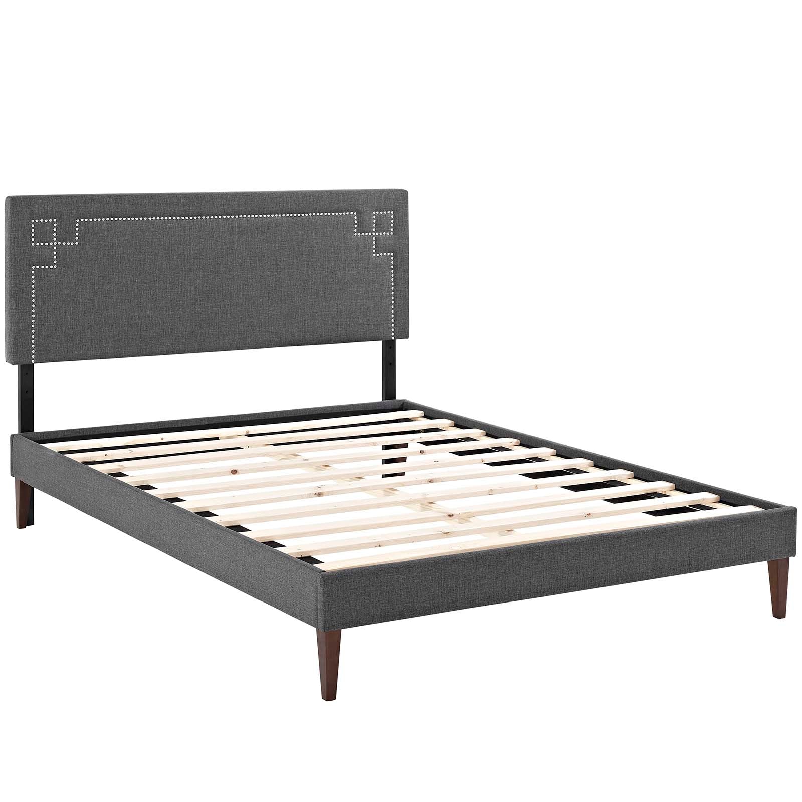 Modway Furniture Modern Josie Full Fabric Platform Bed with Squared Tapered Legs - MOD-5658-Minimal & Modern