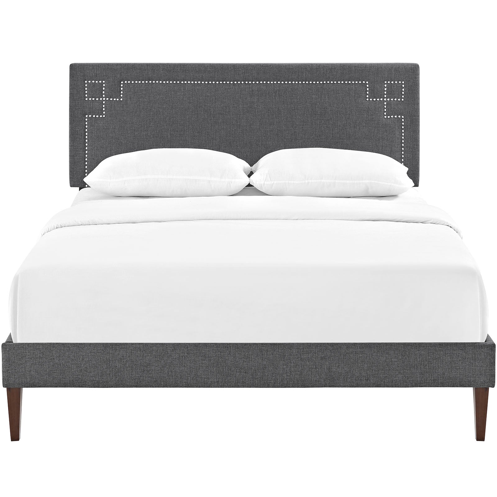 Modway Furniture Modern Josie Full Fabric Platform Bed with Squared Tapered Legs - MOD-5658-Minimal & Modern