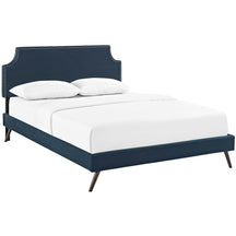 Modway Furniture Modern Laura Full Fabric Platform Bed with Round Splayed Legs - MOD-5674-Minimal & Modern