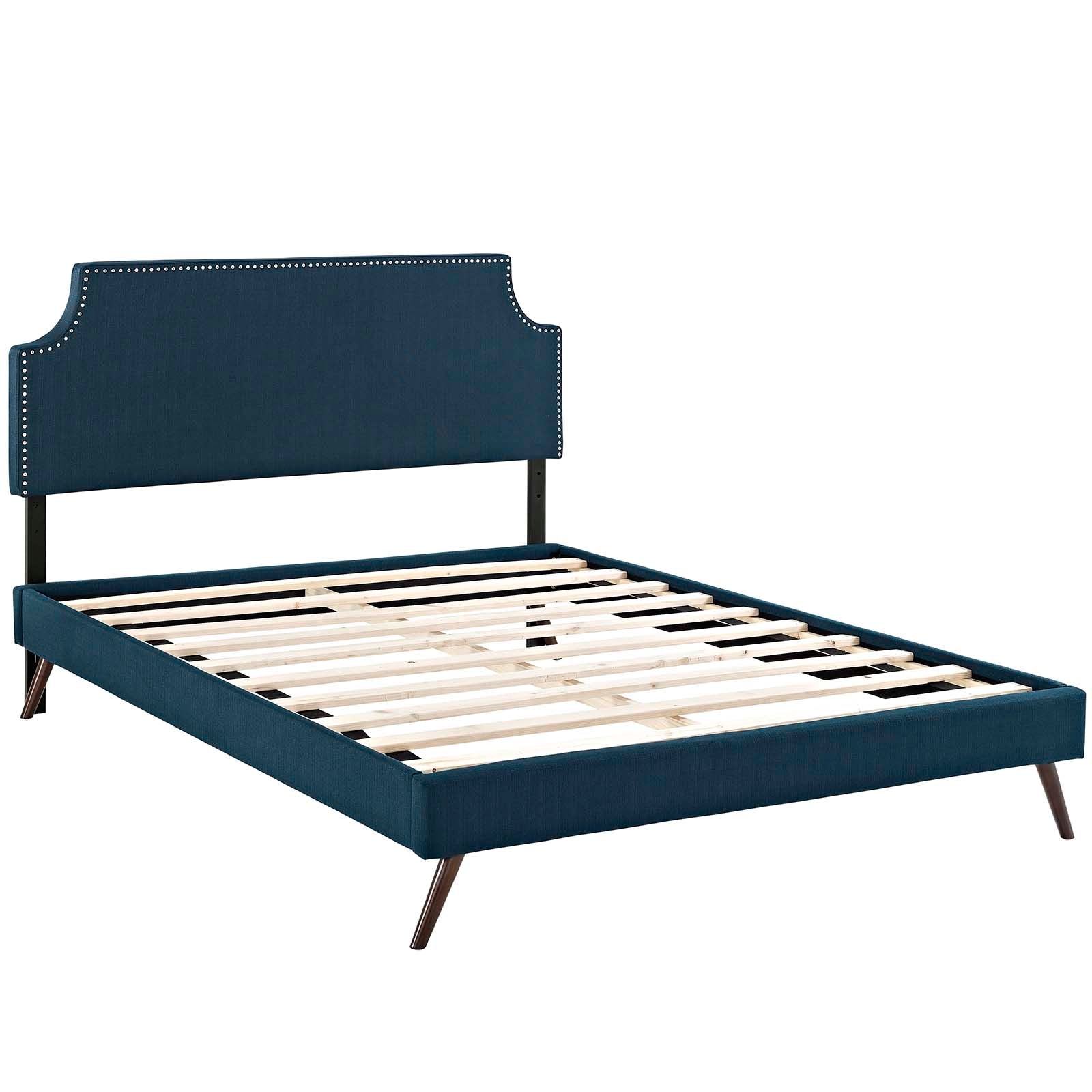 Modway Furniture Modern Laura Full Fabric Platform Bed with Round Splayed Legs - MOD-5674-Minimal & Modern