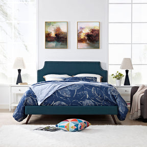 Modway Furniture Modern Laura Full Fabric Platform Bed with Round Splayed Legs - MOD-5674-Minimal & Modern