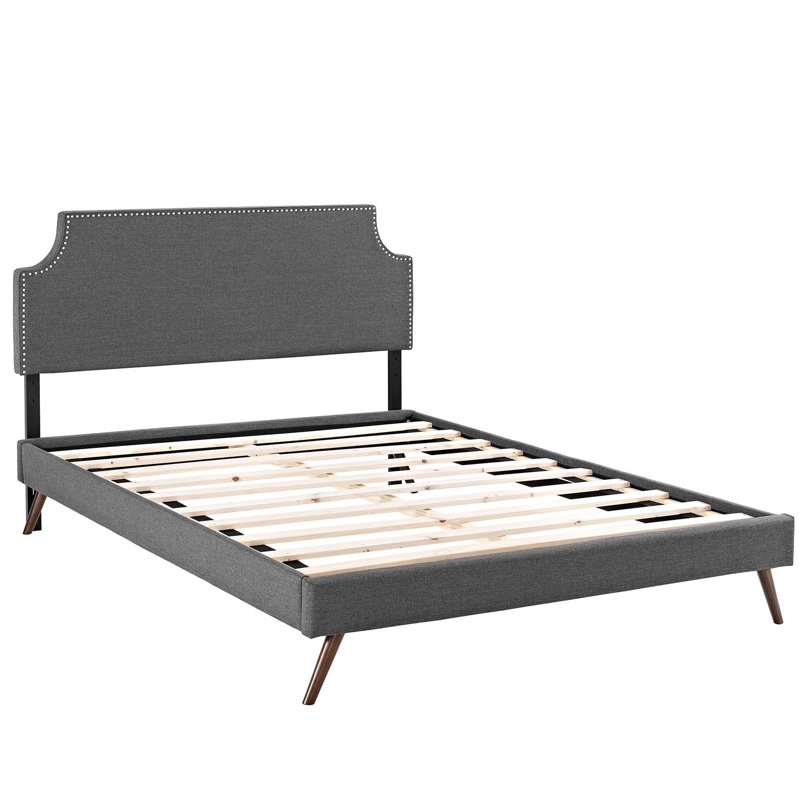 Modway Furniture Modern Laura Full Fabric Platform Bed with Round Splayed Legs - MOD-5674-Minimal & Modern