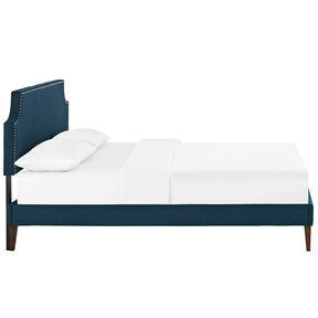 Modway Furniture Modern Laura Full Fabric Platform Bed with Squared Tapered Legs - MOD-5676-Minimal & Modern