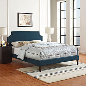 Modway Furniture Modern Laura Full Fabric Platform Bed with Squared Tapered Legs - MOD-5676-Minimal & Modern