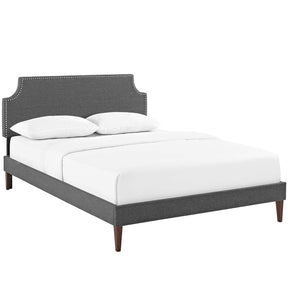 Modway Furniture Modern Laura Full Fabric Platform Bed with Squared Tapered Legs - MOD-5676-Minimal & Modern