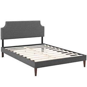 Modway Furniture Modern Laura Full Fabric Platform Bed with Squared Tapered Legs - MOD-5676-Minimal & Modern