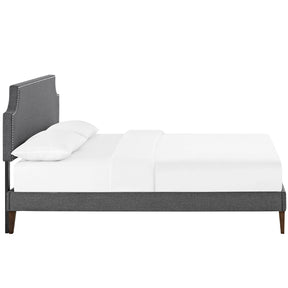 Modway Furniture Modern Laura Full Fabric Platform Bed with Squared Tapered Legs - MOD-5676-Minimal & Modern