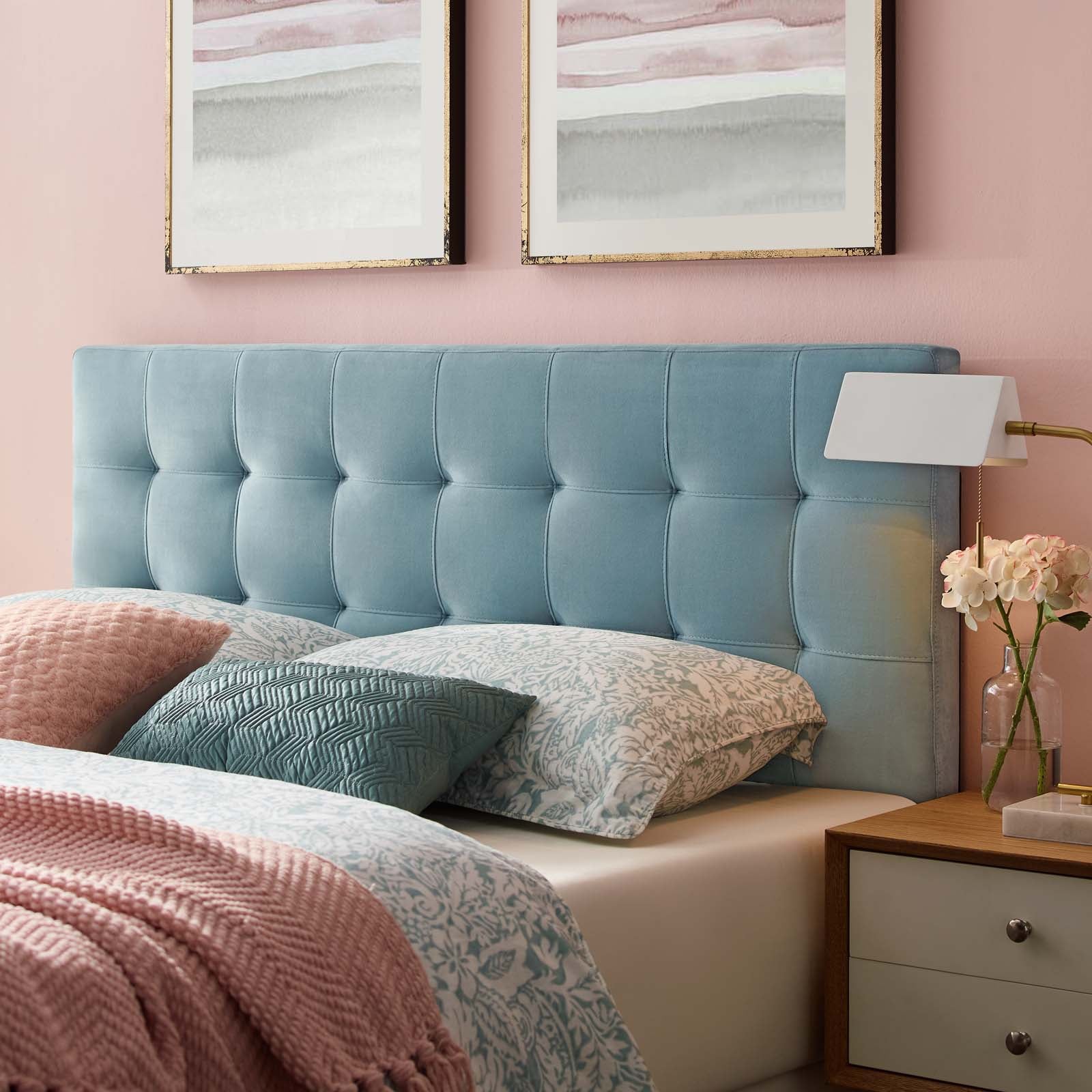 Modway Furniture Modern Lily King Biscuit Tufted Performance Velvet Headboard - MOD-6121