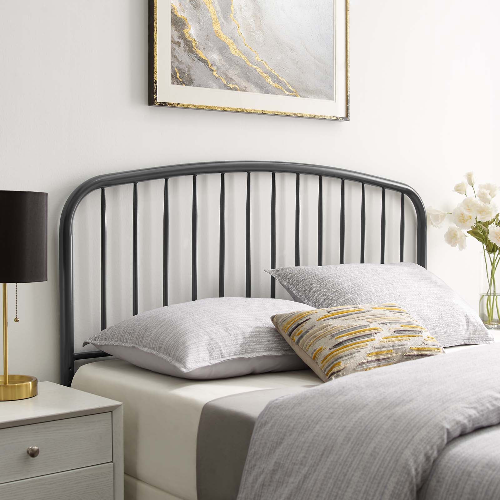 Modway Furniture Modern Nova King Metal Headboard - MOD-6151