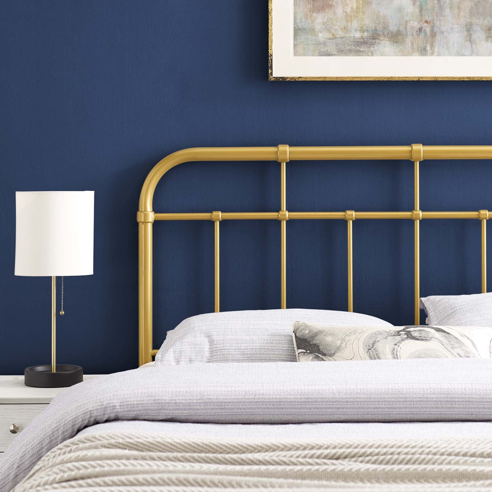 Modway Furniture Modern Alessia King Metal Headboard - MOD-6163