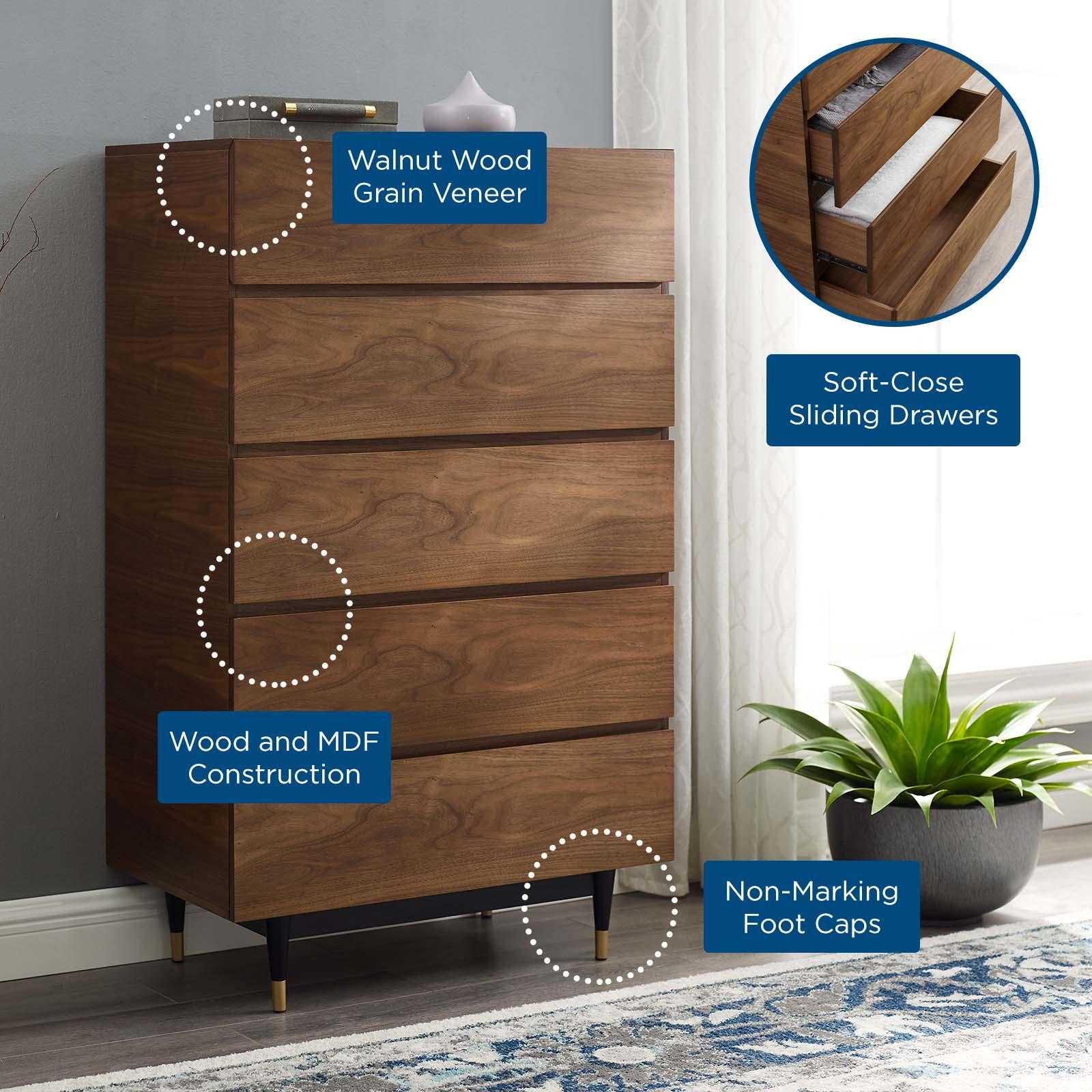 Modway Furniture Modern Caima Wood Chest - MOD-6190