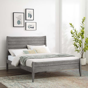 Modway Furniture Modern Georgia King Wood Platform Bed - MOD-6239