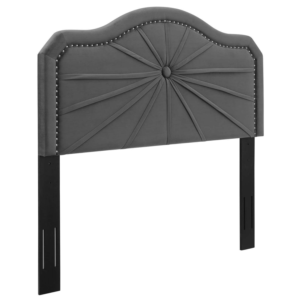 Modway Furniture Modern Kristin Pleated Performance Velvet Full/Queen Headboard - MOD-6350