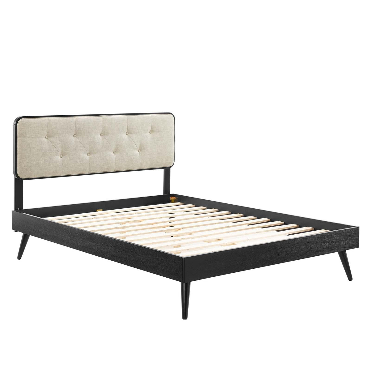 Modway Furniture Modern Bridgette Full Wood Platform Bed With Splayed Legs - MOD-6646