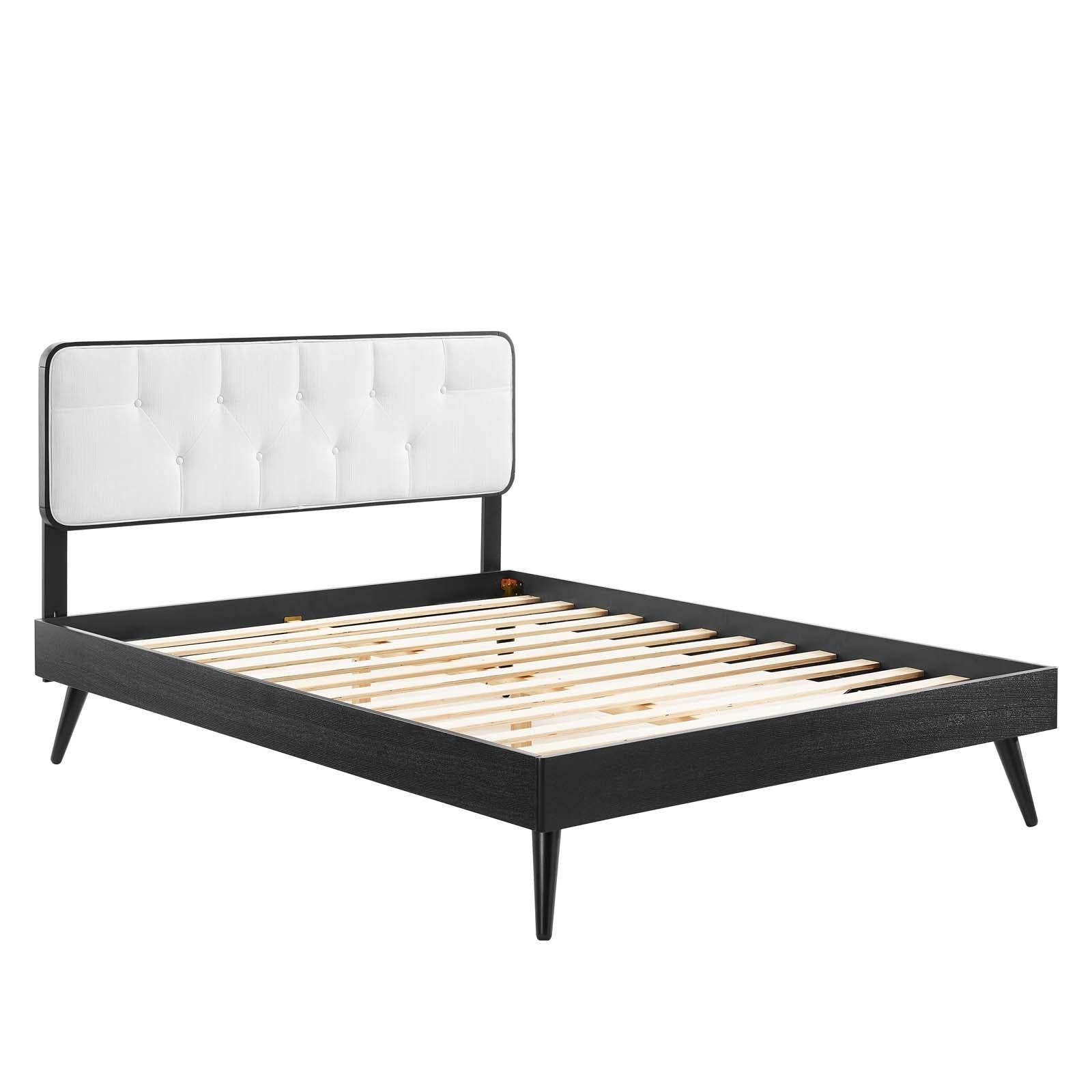 Modway Furniture Modern Bridgette Twin Wood Platform Bed With Splayed Legs - MOD-6648