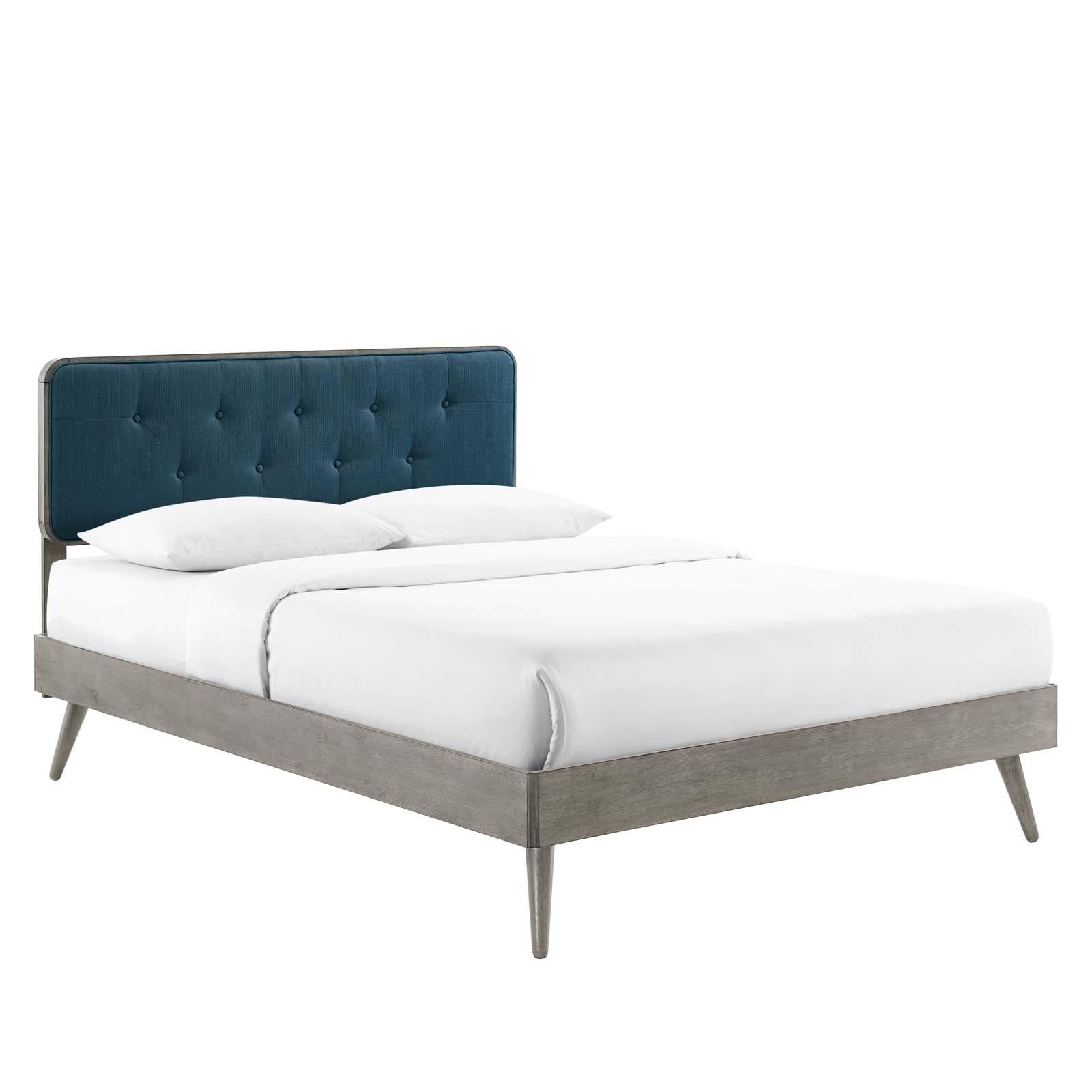 Modway Furniture Modern Bridgette Twin Wood Platform Bed With Splayed Legs - MOD-6648