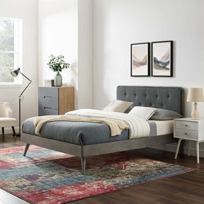 Modway Furniture Modern Bridgette Twin Wood Platform Bed With Splayed Legs - MOD-6648