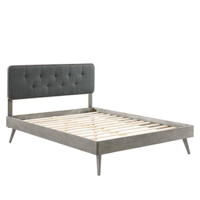 Modway Furniture Modern Bridgette Twin Wood Platform Bed With Splayed Legs - MOD-6648