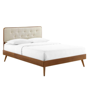 Modway Furniture Modern Bridgette Twin Wood Platform Bed With Splayed Legs - MOD-6648