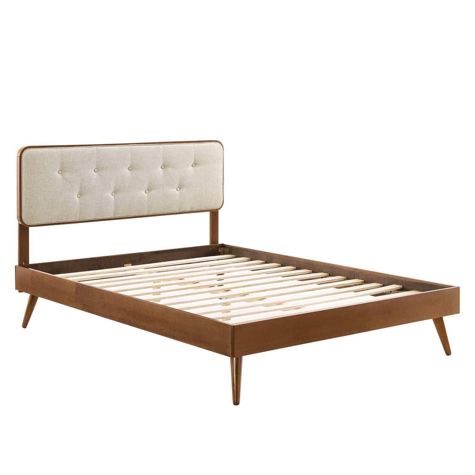 Modway Furniture Modern Bridgette Twin Wood Platform Bed With Splayed Legs - MOD-6648