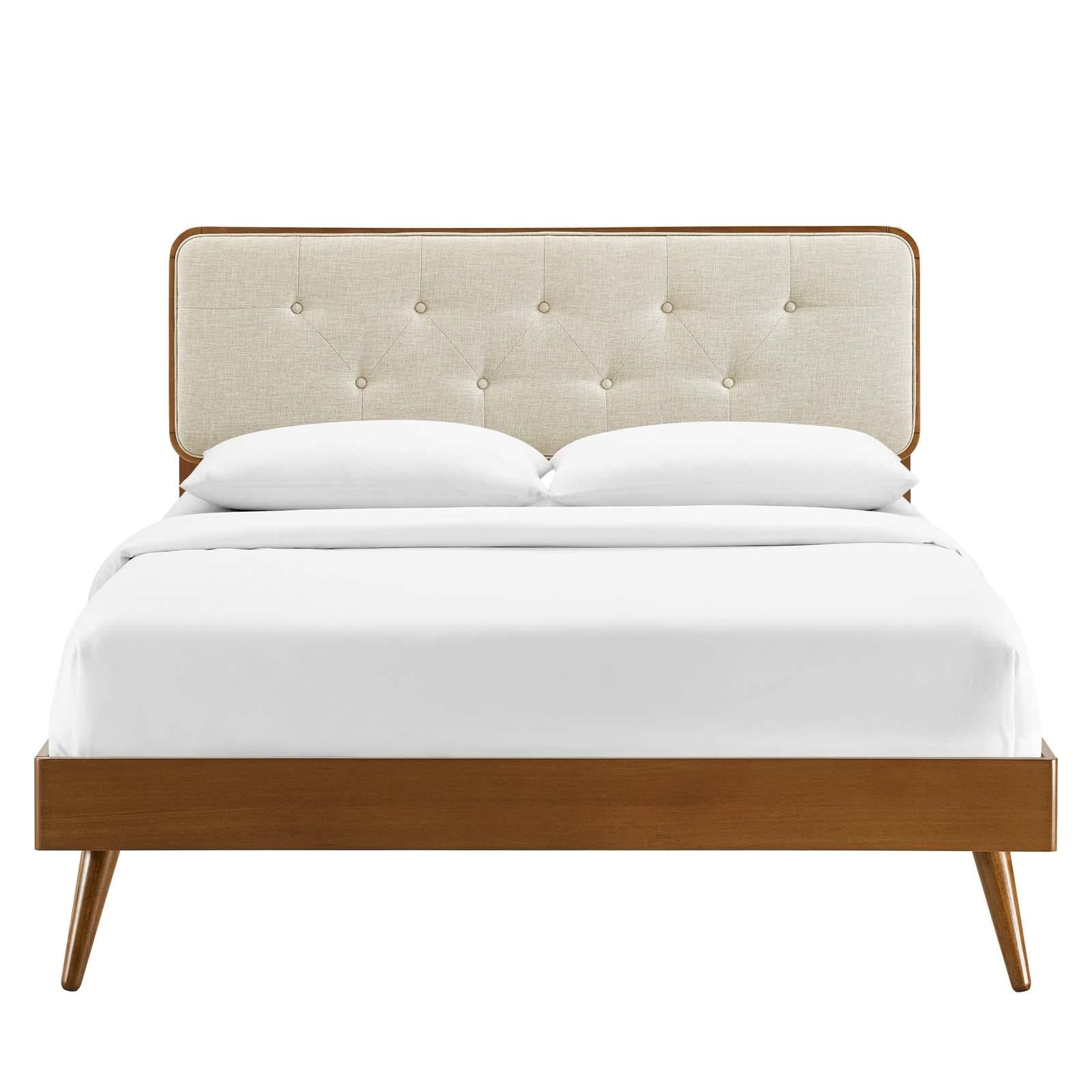 Modway Furniture Modern Bridgette Twin Wood Platform Bed With Splayed Legs - MOD-6648