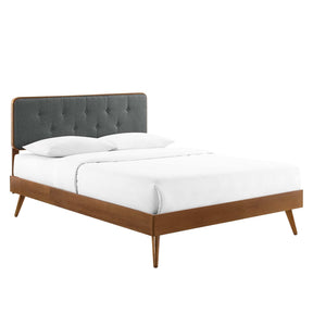 Modway Furniture Modern Bridgette Twin Wood Platform Bed With Splayed Legs - MOD-6648