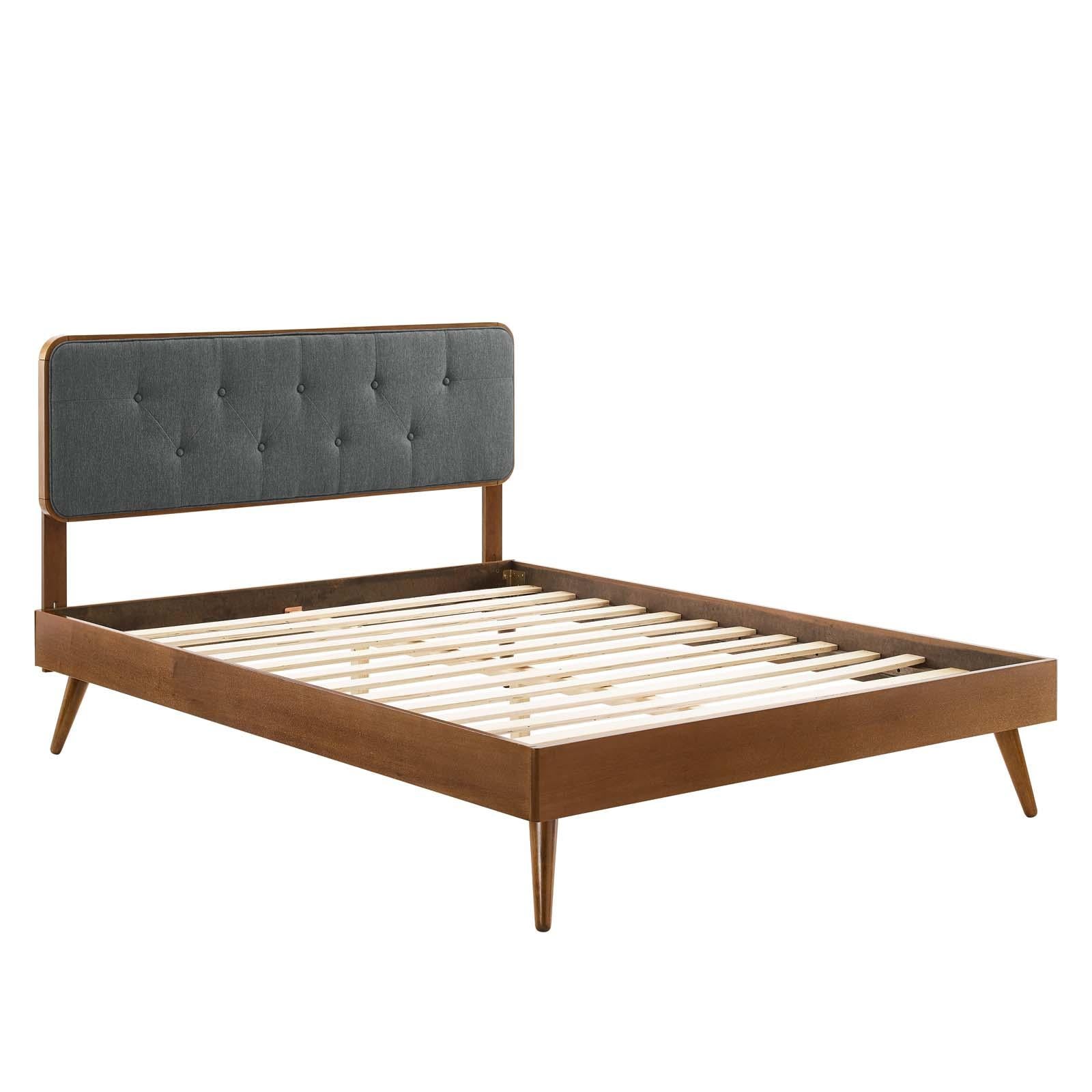 Modway Furniture Modern Bridgette Twin Wood Platform Bed With Splayed Legs - MOD-6648