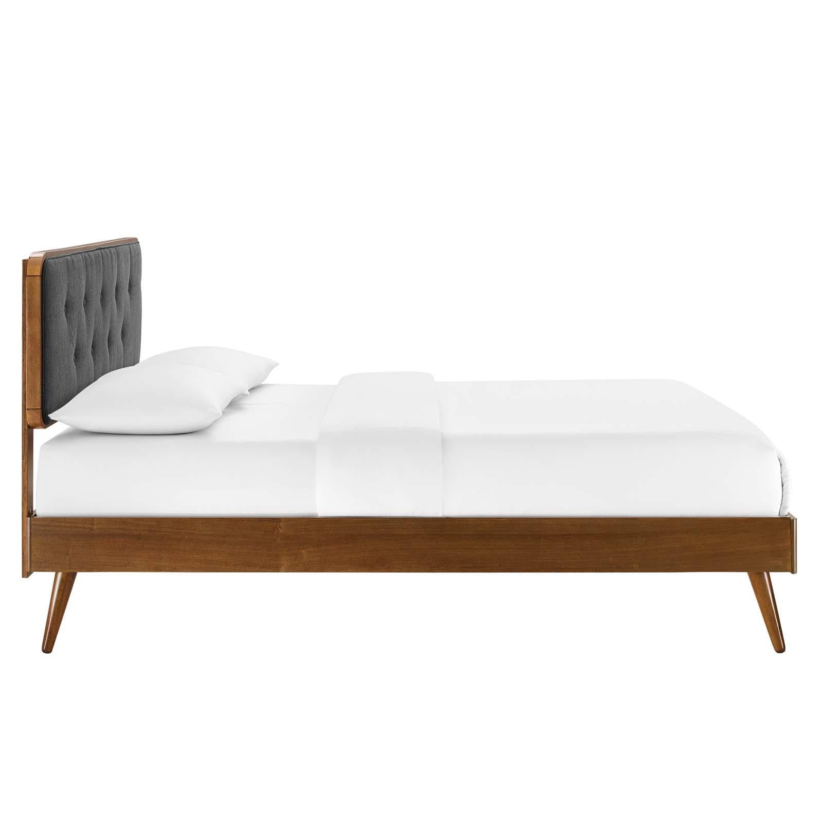 Modway Furniture Modern Bridgette Twin Wood Platform Bed With Splayed Legs - MOD-6648