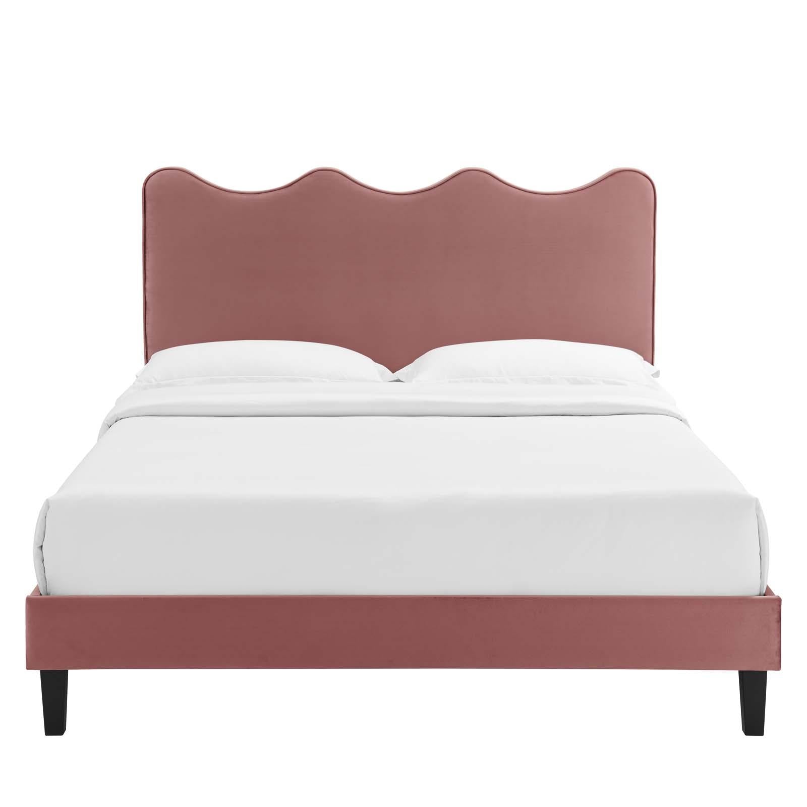 Modway Furniture Modern Current Performance Velvet Twin Platform Bed - MOD-6729