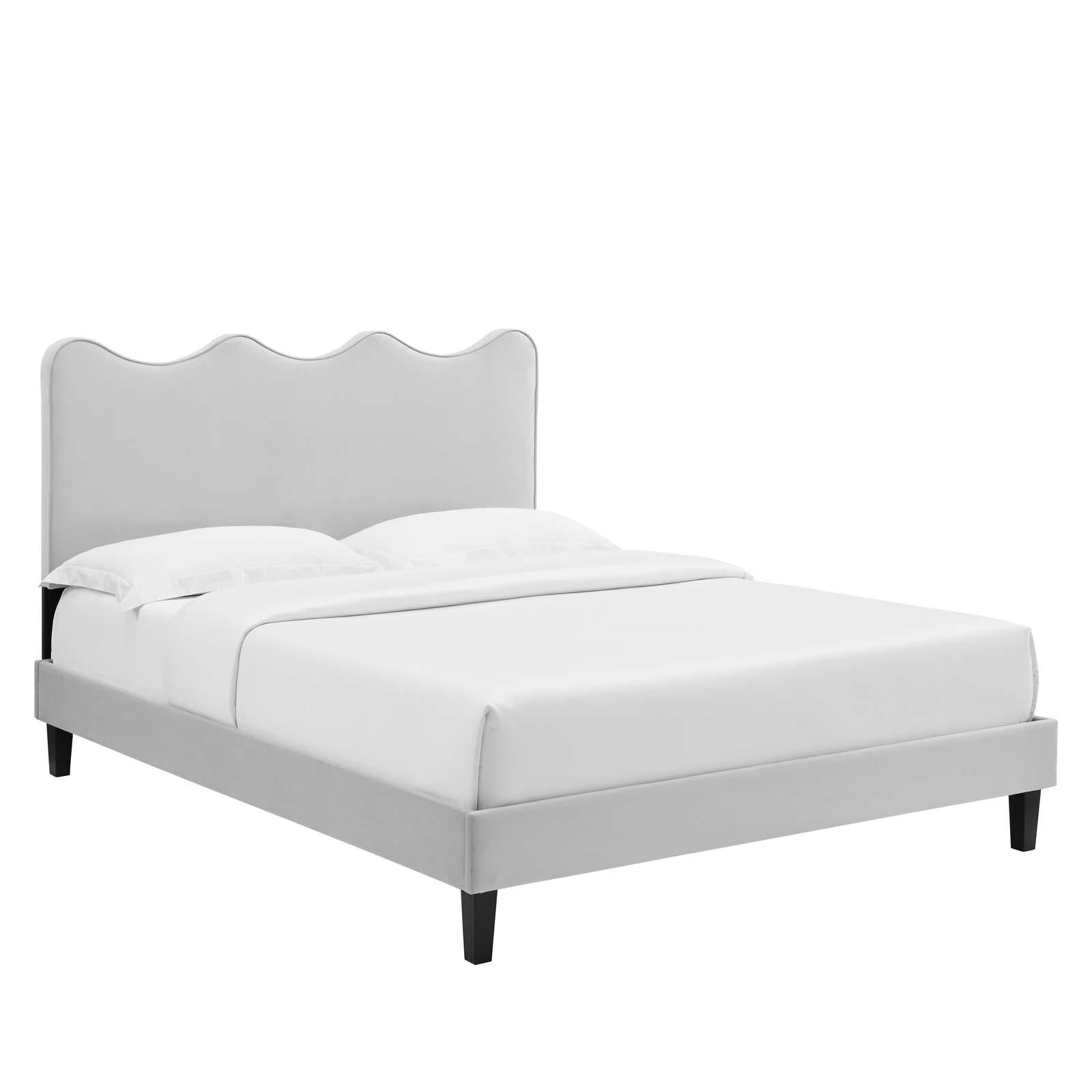 Modway Furniture Modern Current Performance Velvet Twin Platform Bed - MOD-6729