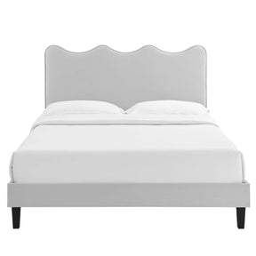 Modway Furniture Modern Current Performance Velvet Twin Platform Bed - MOD-6729