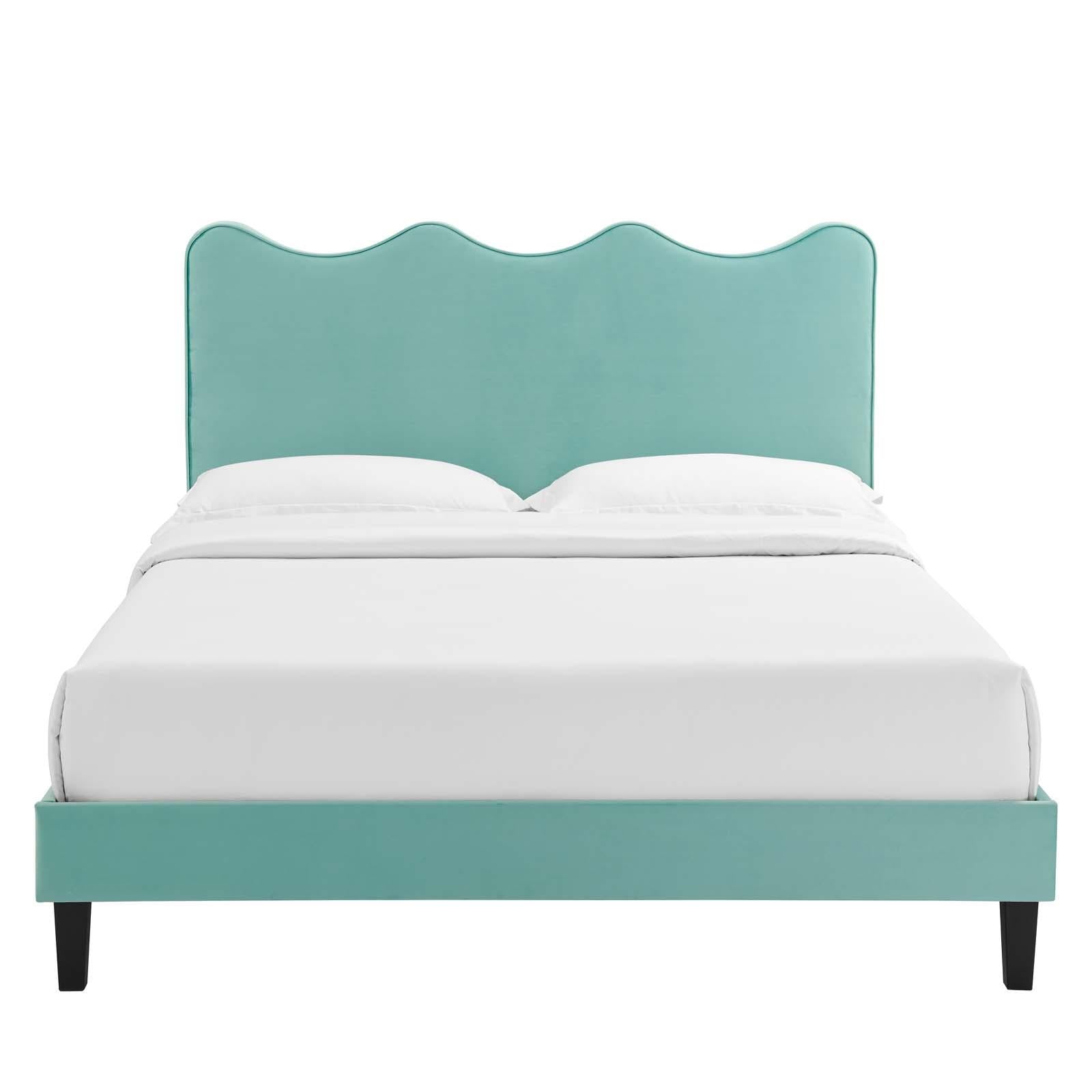 Modway Furniture Modern Current Performance Velvet Twin Platform Bed - MOD-6729