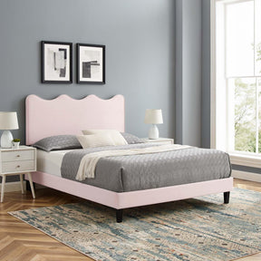 Modway Furniture Modern Current Performance Velvet Twin Platform Bed - MOD-6729