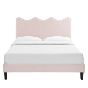 Modway Furniture Modern Current Performance Velvet Twin Platform Bed - MOD-6729