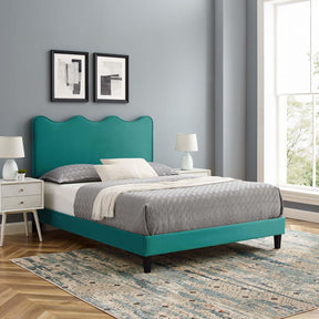 Modway Furniture Modern Current Performance Velvet Twin Platform Bed - MOD-6729