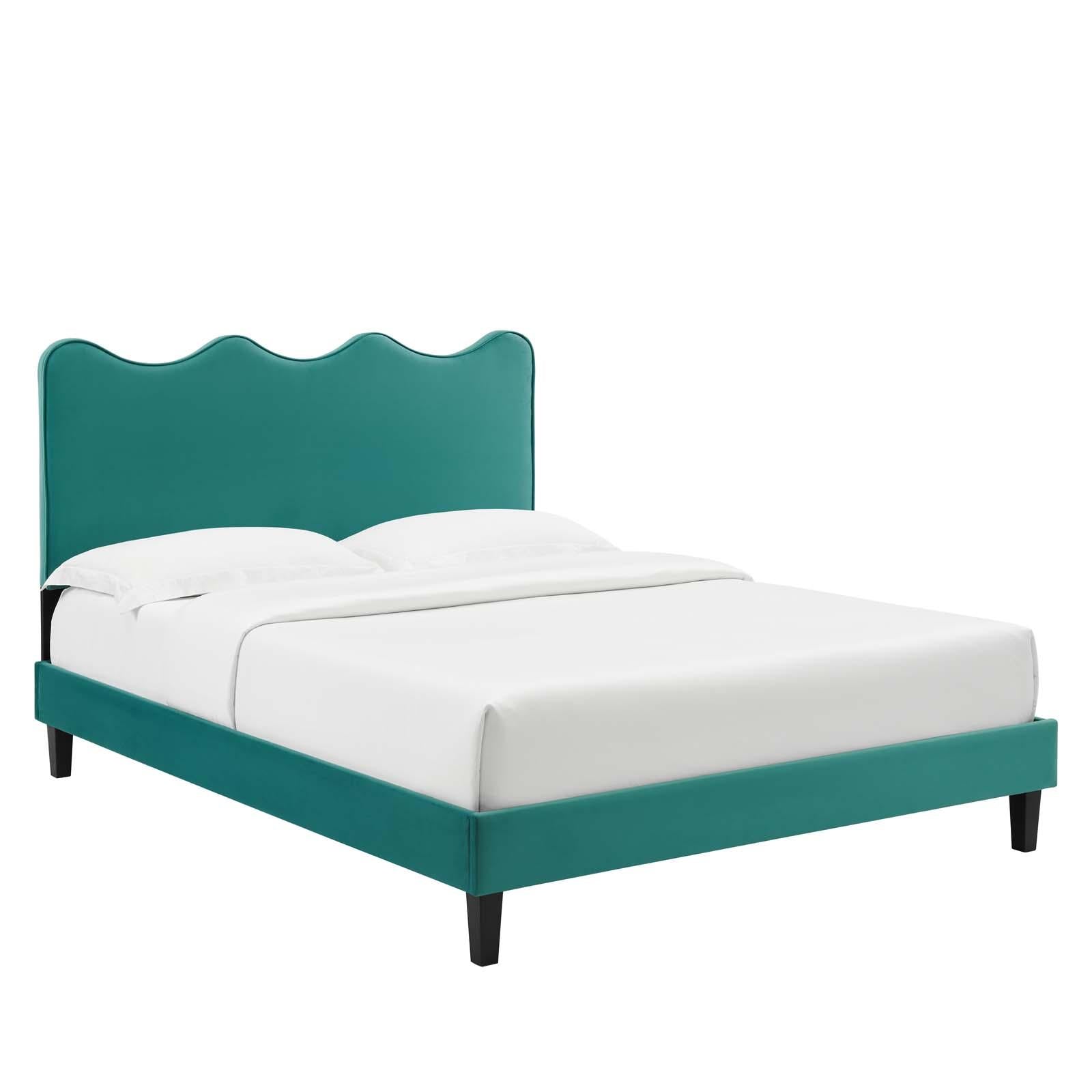 Modway Furniture Modern Current Performance Velvet Twin Platform Bed - MOD-6729