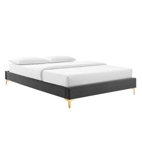 Modway Furniture Modern Amber Tufted Performance Velvet Twin Platform Bed - MOD-6778