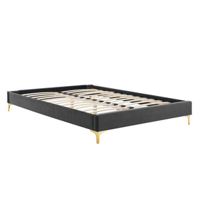 Modway Furniture Modern Amber Tufted Performance Velvet Twin Platform Bed - MOD-6778