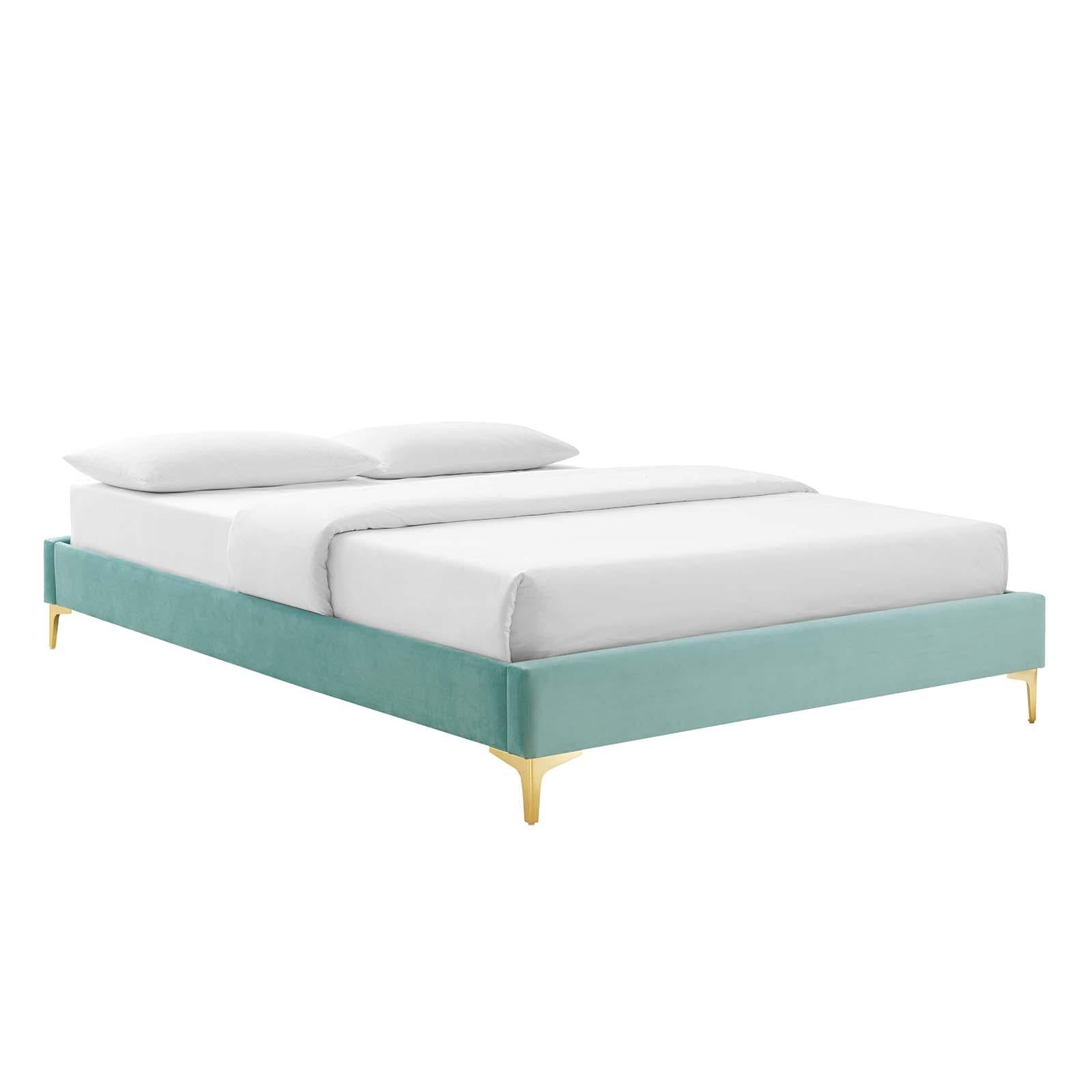 Modway Furniture Modern Amber Tufted Performance Velvet Twin Platform Bed - MOD-6778