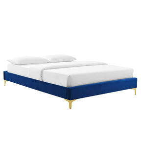 Modway Furniture Modern Amber Tufted Performance Velvet Twin Platform Bed - MOD-6778