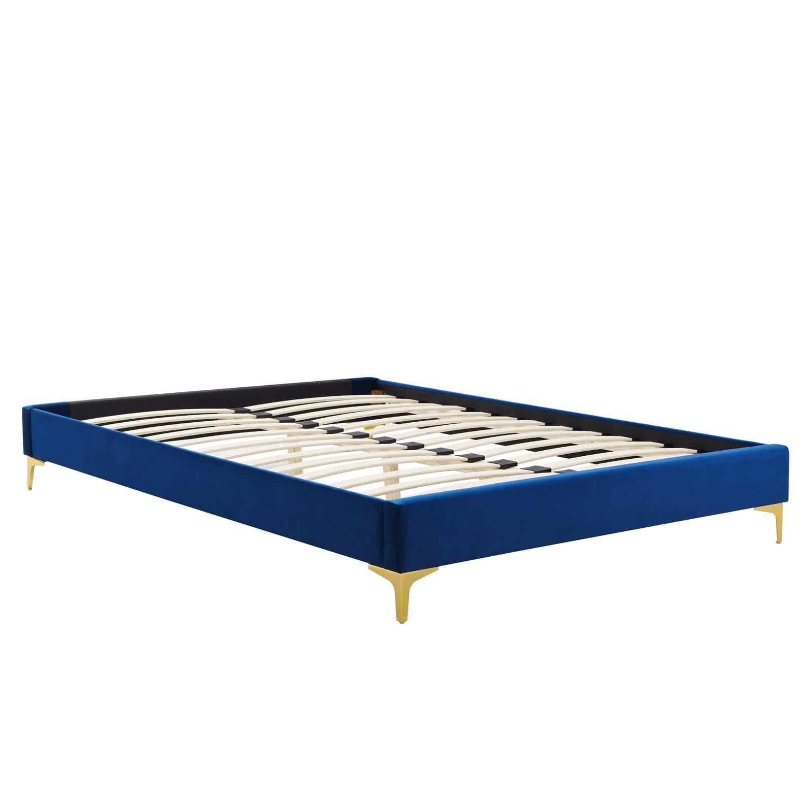 Modway Furniture Modern Amber Tufted Performance Velvet Twin Platform Bed - MOD-6778