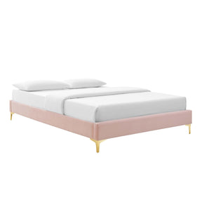 Modway Furniture Modern Amber Tufted Performance Velvet Twin Platform Bed - MOD-6778