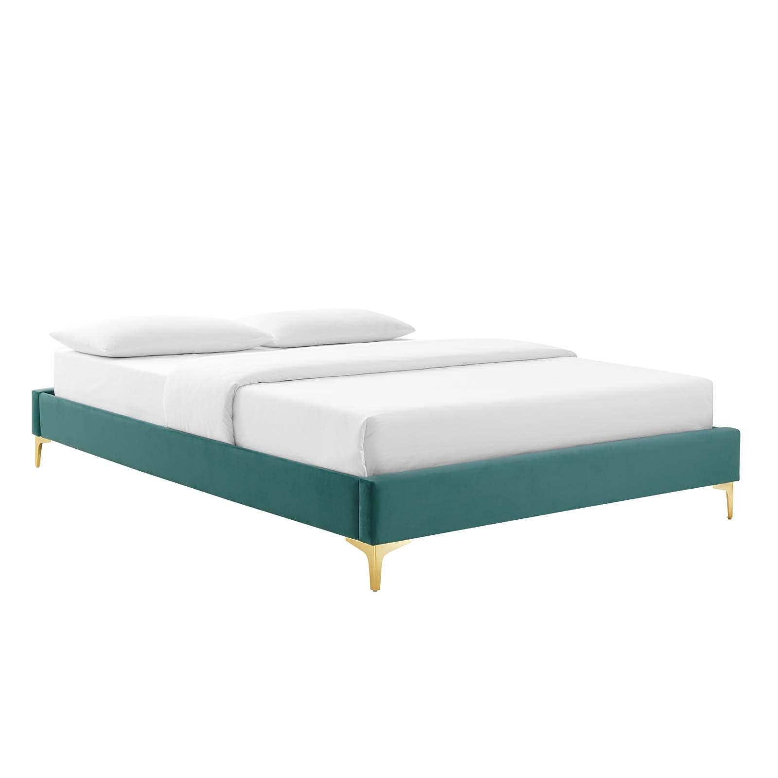 Modway Furniture Modern Amber Tufted Performance Velvet Twin Platform Bed - MOD-6778